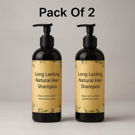 Herbal Hair Dye Shampoo – Covers Greys Naturally (Pack of 2)